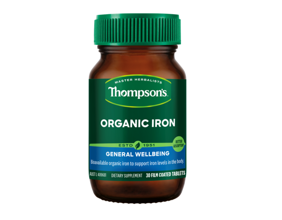 Organic Iron 30 Tablets 01.png